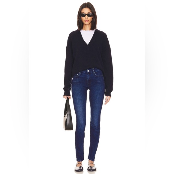 MOTHER The Looker Foulard Me Once Jeans Blue Tile Print Low-rise Skinny Size 26 - Picture 1 of 13